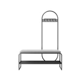 Modern 39.4-inch Mudroom Storage Coat Rack with Bench - Neat and Tidy Entryway Solution